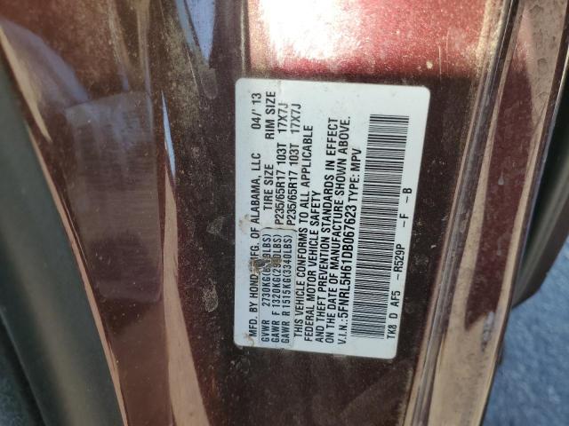 Photo 13 VIN: 5FNRL5H61DB067623 - HONDA ODYSSEY EX 