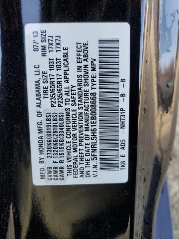 Photo 12 VIN: 5FNRL5H61EB008668 - HONDA ODYSSEY EX 