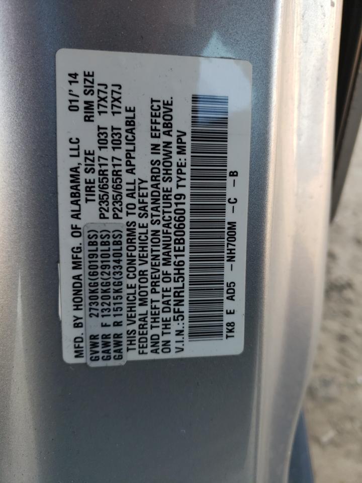 Photo 12 VIN: 5FNRL5H61EB066019 - HONDA ODYSSEY 