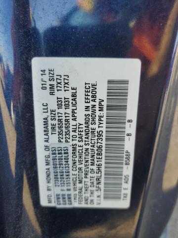 Photo 12 VIN: 5FNRL5H61EB067395 - HONDA ODYSSEY EX 