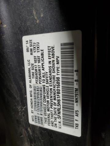 Photo 12 VIN: 5FNRL5H61FB016898 - HONDA ODYSSEY EX 