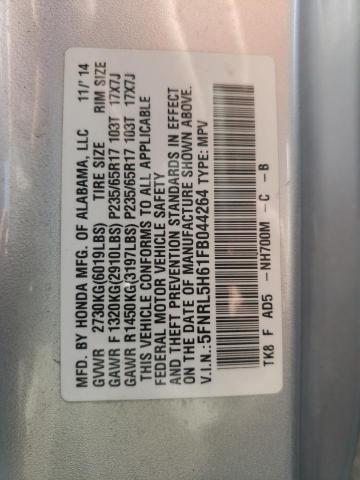 Photo 9 VIN: 5FNRL5H61FB044264 - HONDA ODYSSEY EX 