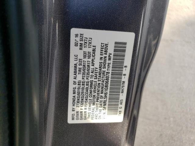 Photo 13 VIN: 5FNRL5H61GB068078 - HONDA ODYSSEY EX 