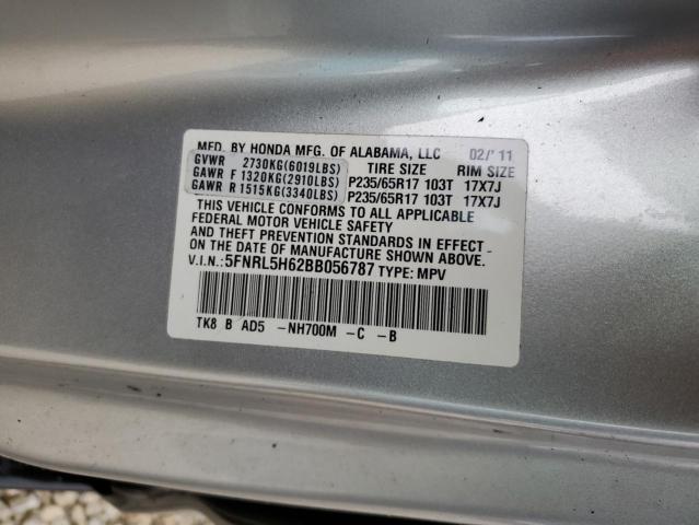 Photo 9 VIN: 5FNRL5H62BB056787 - HONDA ODYSSEY EX 