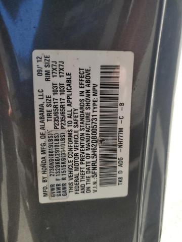 Photo 12 VIN: 5FNRL5H62DB005731 - HONDA ODYSSEY EX 