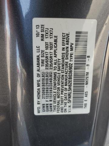 Photo 12 VIN: 5FNRL5H62EB036902 - HONDA ODYSSEY EX 