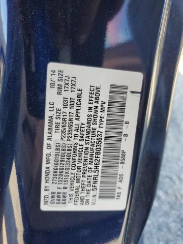 Photo 12 VIN: 5FNRL5H62FB035637 - HONDA ODYSSEY EX 