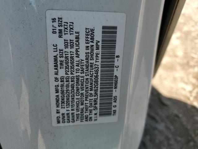 Photo 12 VIN: 5FNRL5H62GB064637 - HONDA ODYSSEY EX 