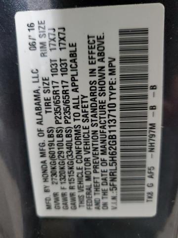 Photo 12 VIN: 5FNRL5H62GB113710 - HONDA ODYSSEY EX 