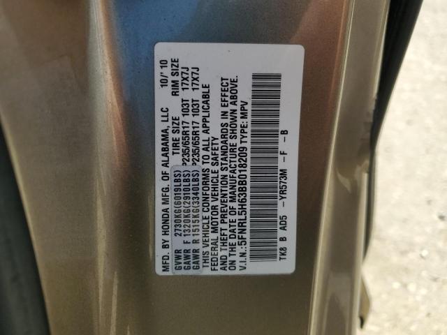 Photo 12 VIN: 5FNRL5H63BB018209 - HONDA ODYSSEY EX 