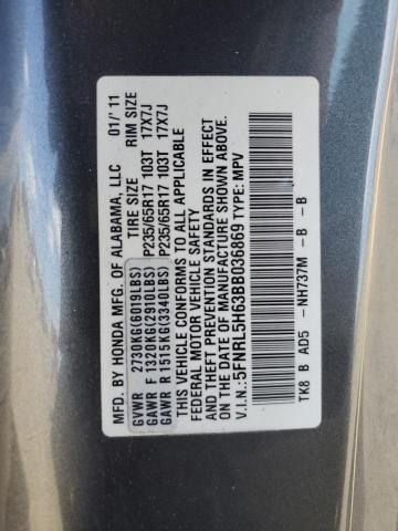 Photo 13 VIN: 5FNRL5H63BB036869 - HONDA ODYSSEY EX 