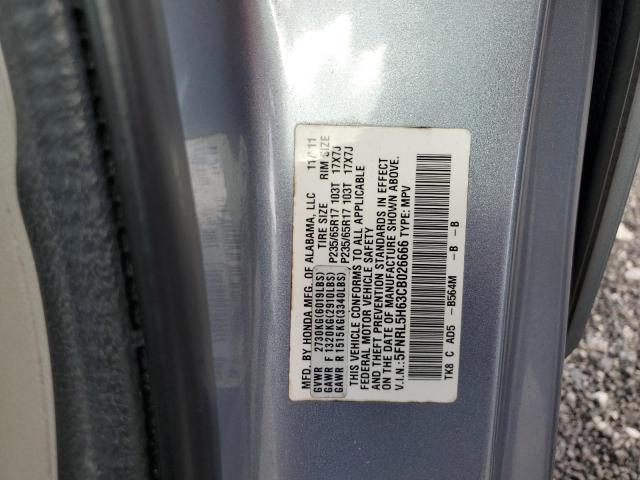 Photo 11 VIN: 5FNRL5H63CB026666 - HONDA ODYSSEY EX 