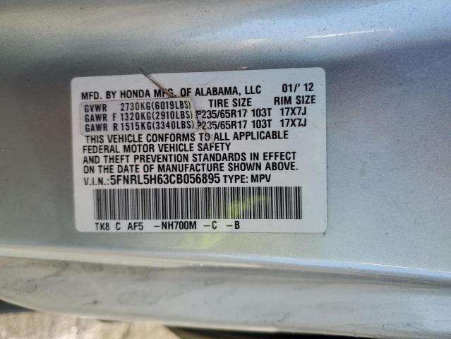 Photo 12 VIN: 5FNRL5H63CB056895 - HONDA ODYSSEY EX 