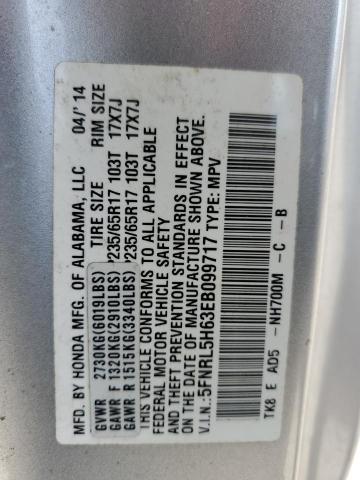 Photo 13 VIN: 5FNRL5H63EB099717 - HONDA ODYSSEY EX 