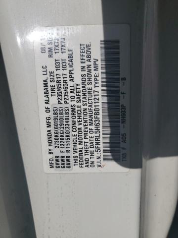 Photo 12 VIN: 5FNRL5H63FB011217 - HONDA ODYSSEY EX 