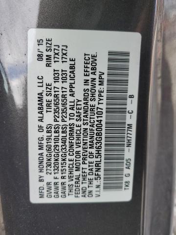 Photo 12 VIN: 5FNRL5H63GB004107 - HONDA ODYSSEY EX 