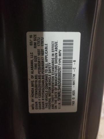 Photo 11 VIN: 5FNRL5H63GB088297 - HONDA ODYSSEY EX 