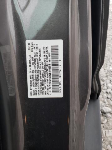 Photo 9 VIN: 5FNRL5H63GB140303 - HONDA ODYSSEY EX 