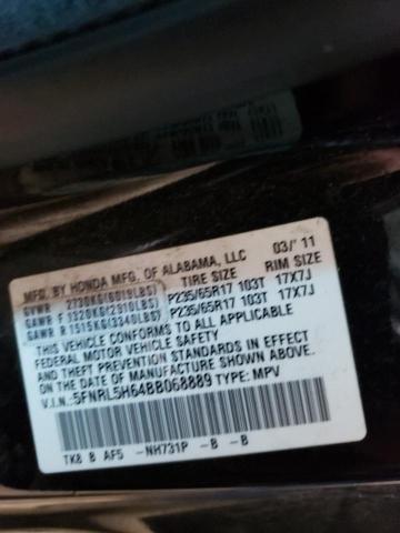 Photo 9 VIN: 5FNRL5H64BB068889 - HONDA ODYSSEY EX 