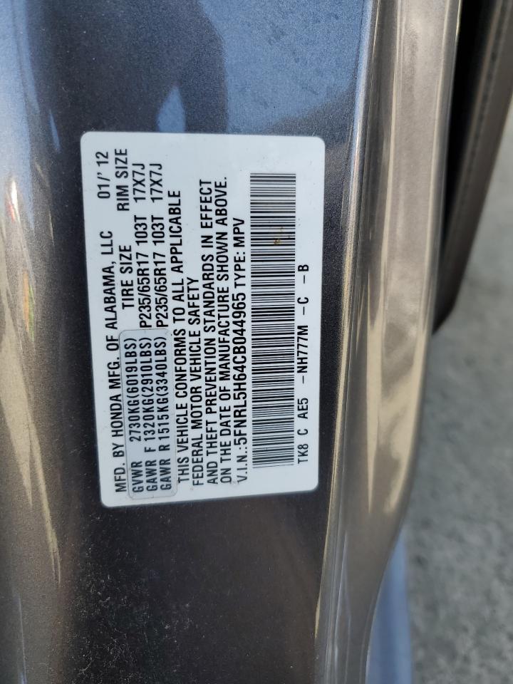 Photo 12 VIN: 5FNRL5H64CB044965 - HONDA ODYSSEY 