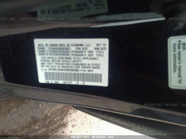 Photo 8 VIN: 5FNRL5H64DB056986 - HONDA ODYSSEY 