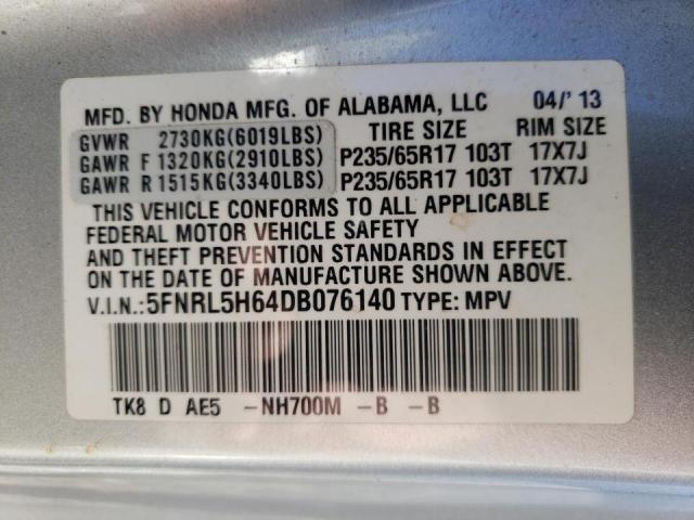 Photo 9 VIN: 5FNRL5H64DB076140 - HONDA ODYSSEY 