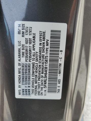 Photo 12 VIN: 5FNRL5H64EB115875 - HONDA ODYSSEY EX 