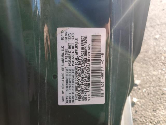 Photo 12 VIN: 5FNRL5H64FB084810 - HONDA ODYSSEY EX 