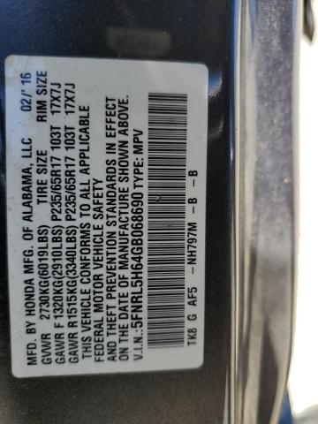 Photo 12 VIN: 5FNRL5H64GB068690 - HONDA ODYSSEY EX 