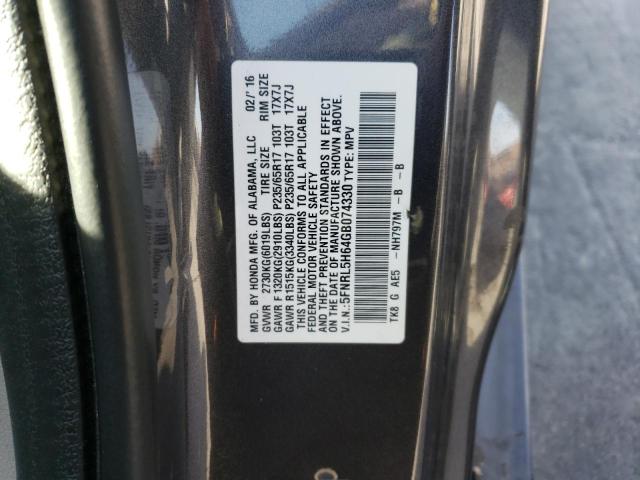 Photo 9 VIN: 5FNRL5H64GB074330 - HONDA ODYSSEY EX 