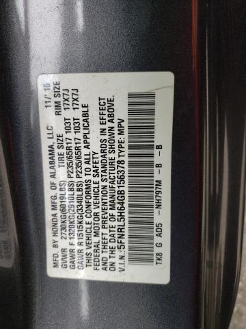 Photo 13 VIN: 5FNRL5H64GB156378 - HONDA ODYSSEY EX 