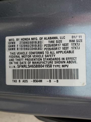 Photo 12 VIN: 5FNRL5H65BB041958 - HONDA ODYSSEY EX 