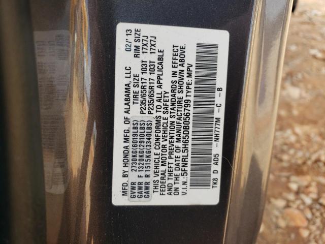 Photo 11 VIN: 5FNRL5H65DB056799 - HONDA ODYSSEY EX 