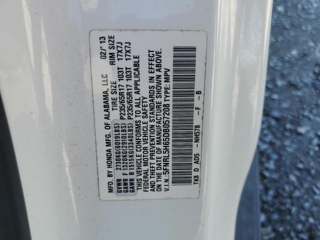 Photo 12 VIN: 5FNRL5H65DB057208 - HONDA ODYSSEY EX 