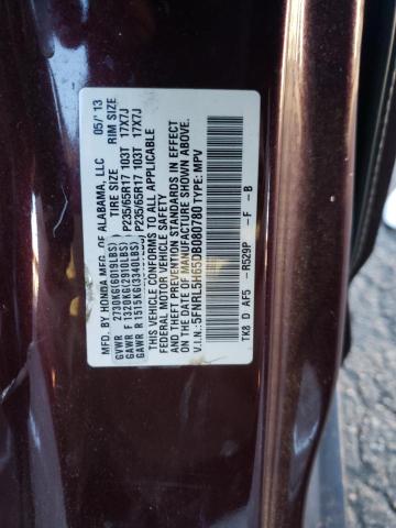 Photo 12 VIN: 5FNRL5H65DB080780 - HONDA ODYSSEY EX 