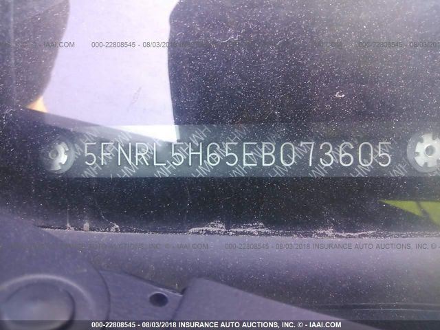 Photo 8 VIN: 5FNRL5H65EB073605 - HONDA ODYSSEY 