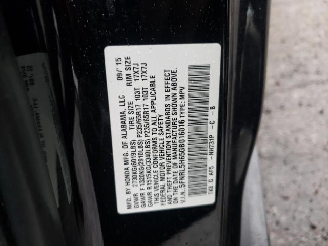 Photo 9 VIN: 5FNRL5H65GB016016 - HONDA ODYSSEY EX 