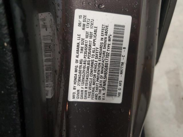 Photo 12 VIN: 5FNRL5H65GB017702 - HONDA ODYSSEY EX 