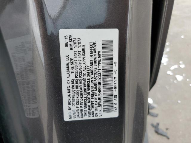 Photo 13 VIN: 5FNRL5H65GB023371 - HONDA ODYSSEY EX 