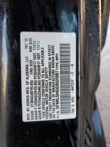 Photo 13 VIN: 5FNRL5H65GB025007 - HONDA ODYSSEY EX 