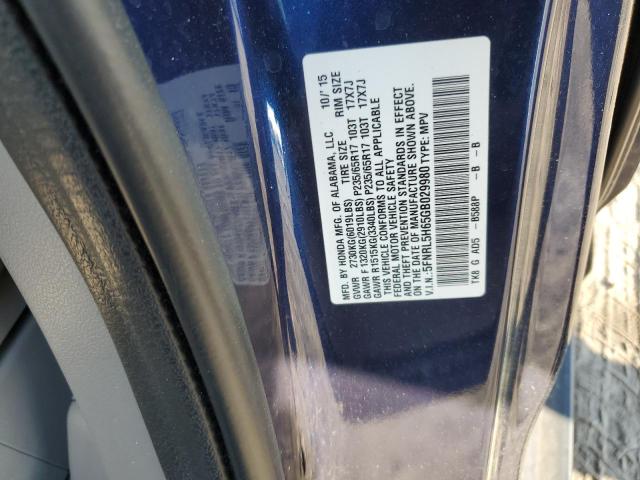 Photo 12 VIN: 5FNRL5H65GB029980 - HONDA ODYSSEY EX 