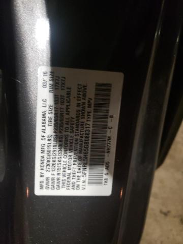 Photo 11 VIN: 5FNRL5H65GB088317 - HONDA ODYSSEY EX 