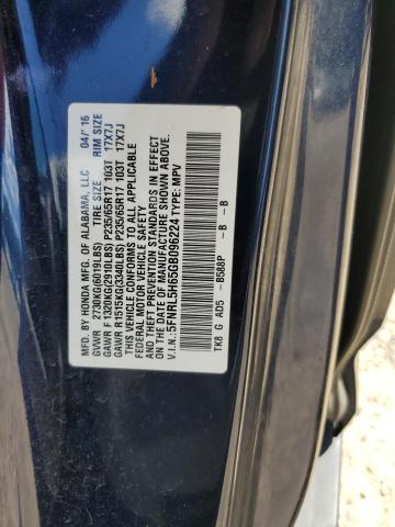 Photo 11 VIN: 5FNRL5H65GB096224 - HONDA ODYSSEY EX 