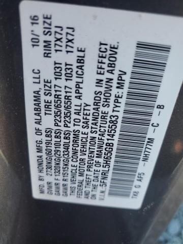 Photo 12 VIN: 5FNRL5H65GB145583 - HONDA ODYSSEY EX 