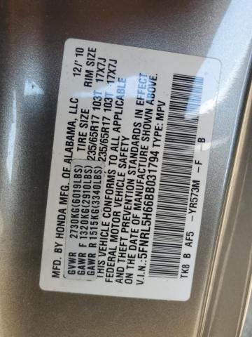 Photo 12 VIN: 5FNRL5H66BB031794 - HONDA ODYSSEY EX 