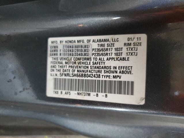 Photo 12 VIN: 5FNRL5H66BB042438 - HONDA ODYSSEY EX 