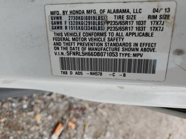 Photo 12 VIN: 5FNRL5H66DB071053 - HONDA ODYSSEY EX 