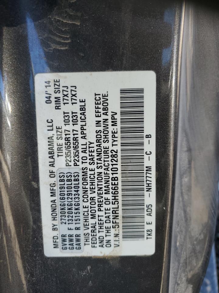 Photo 12 VIN: 5FNRL5H66EB101282 - HONDA ODYSSEY 