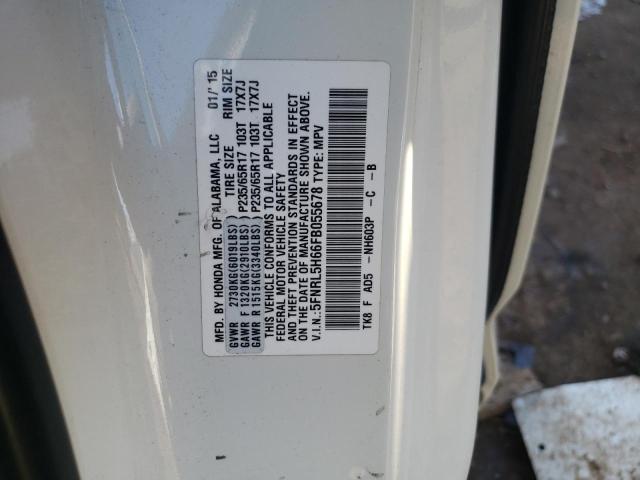 Photo 12 VIN: 5FNRL5H66FB055678 - HONDA ODYSSEY EX 