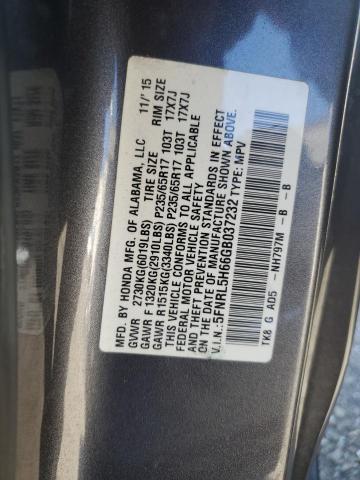 Photo 11 VIN: 5FNRL5H66GB037232 - HONDA ODYSSEY EX 